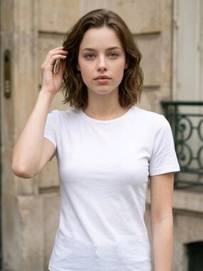SPANX Classic Short Sleeve Crew Tee - White